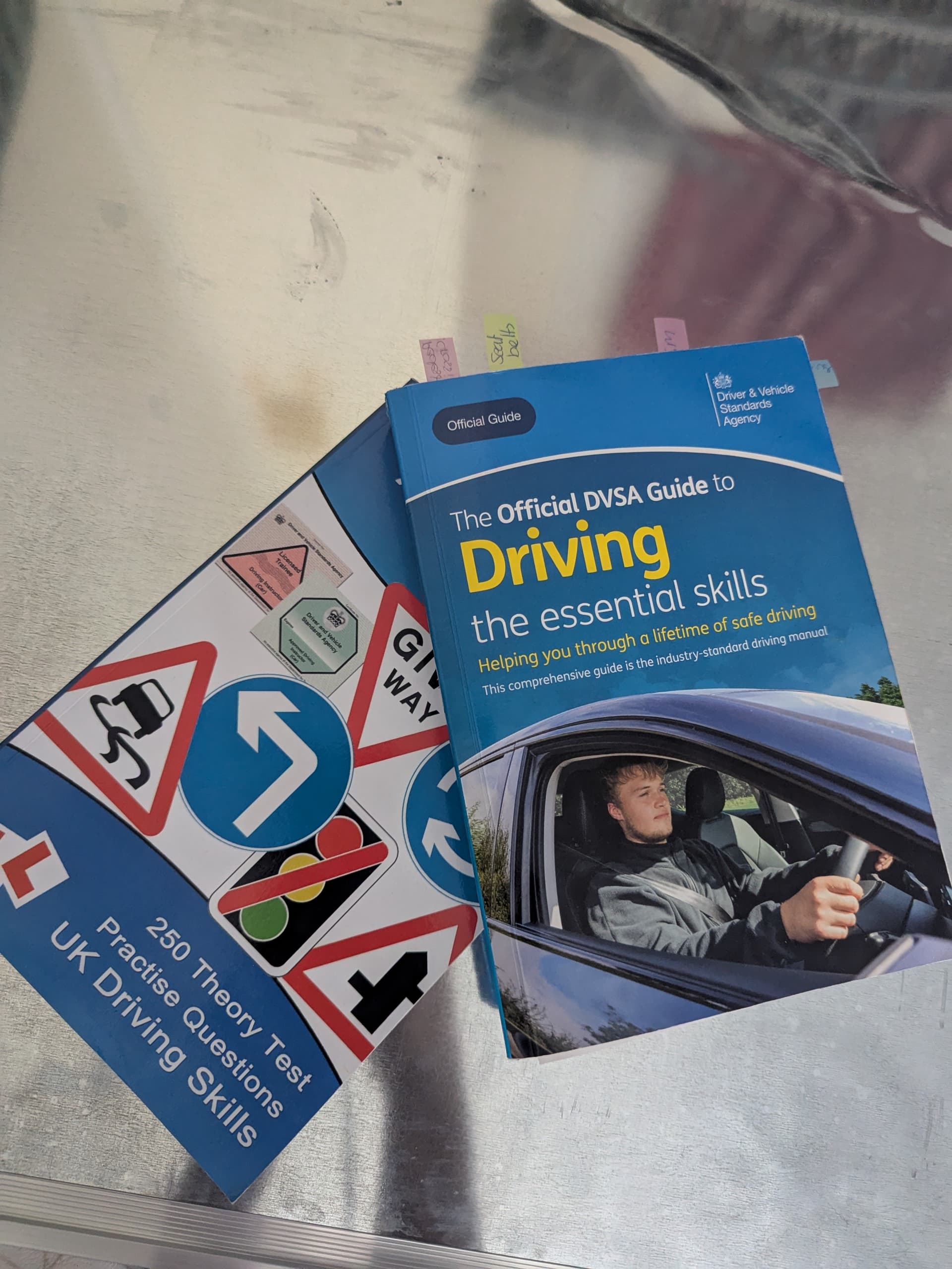 Official DVSA driving guides and practice question books